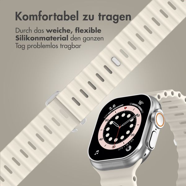 Accezz Ocean Armband für Apple Watch Series 1 - 9 / SE (38/40/41 mm) | Series 10 / 11 (42 mm) - Polarstern