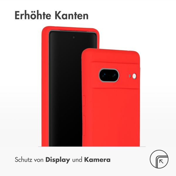 Accezz Liquid Silikoncase für das Google Pixel 7 - Rot