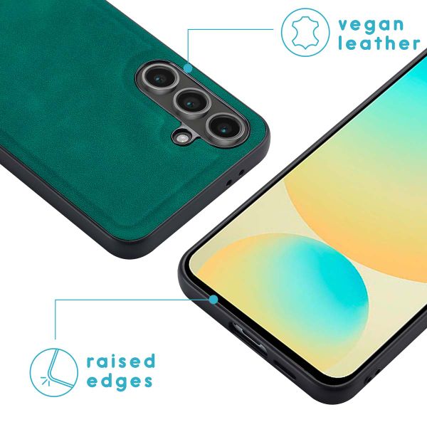 imoshion Entfernbare 2-1 Luxus Klapphülle Samsung Galaxy S24 FE - Dunkelgrün
