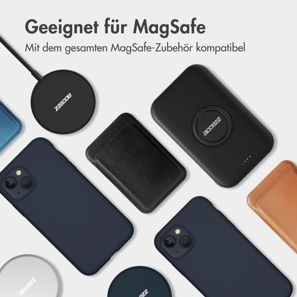 Accezz Liquid Silikoncase mit MagSafe Apple iPhone 16e - Dunkelblau