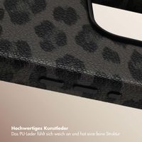 Selencia Sabi Backcover Leopardenmuster mit MagSafe Apple iPhone 16 Pro - Midnight Black