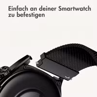 imoshion Mailändische Magnetarmband -   Universelle 20 mm Anschluss - Schwarz