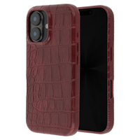 Selencia Croco Backcover mit MagSafe Apple iPhone 17 - Burgundy