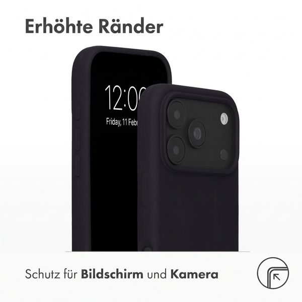 Accezz Liquid Silikoncase mit MagSafe Apple iPhone 18 Pro Max / 17 Pro Max - Schwarz