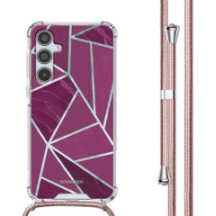imoshion Design Hülle mit Band Samsung Galaxy A35 - Bordeaux Graphic