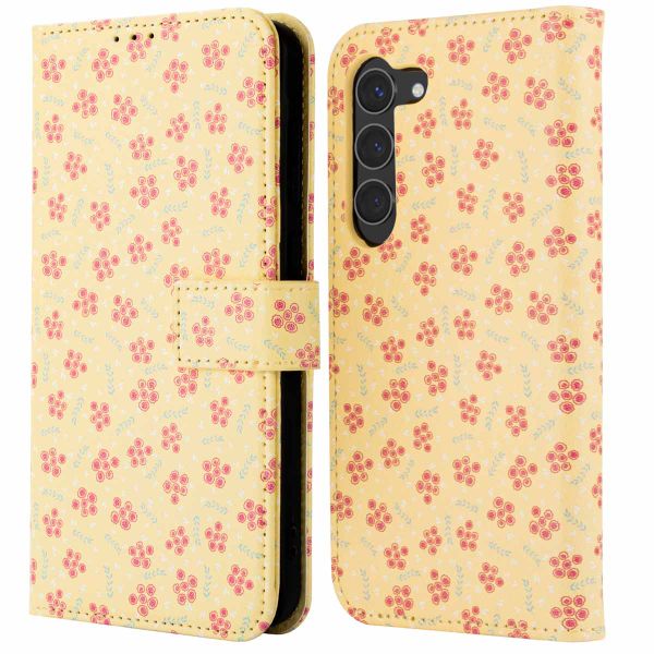 imoshion Design Klapphülle Samsung Galaxy S23 - Sunny Yellow Petite Flowers