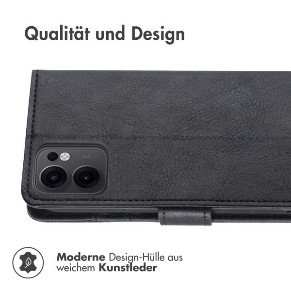 imoshion Luxuriöse Klapphülle Oppo Reno 13 F (5G) - Schwarz