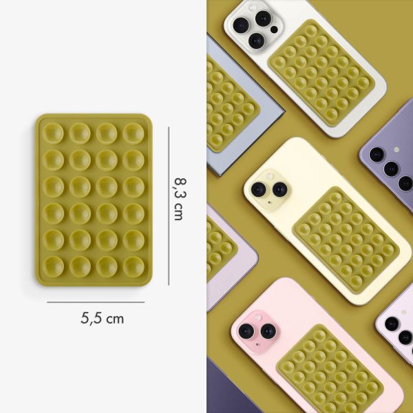 Selencia ﻿2er-Pack Telefonhalter Saugnapf - Olive Dust