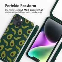 imoshion Silikonhülle design mit Band für das iPhone 14 - Avocado Green