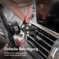 imoshion Telefonhalter für das Auto - Verstellbar - Universell - Carbon - Armaturenbrett / Scheibe / Lüftungsgitter - Schwarz