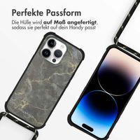 imoshion Design Hülle mit Band Apple iPhone 14 Pro - Black Marble