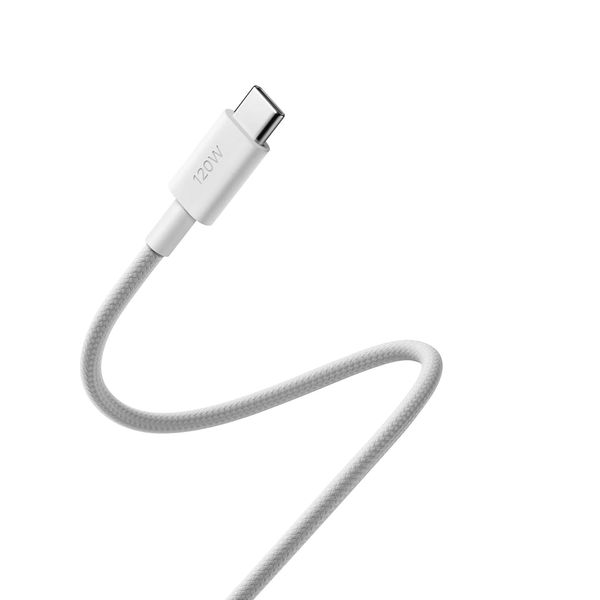 Xiaomi Braided USB-C-zu-USB-C-Kabel 120W - 1 Meter - Weiß