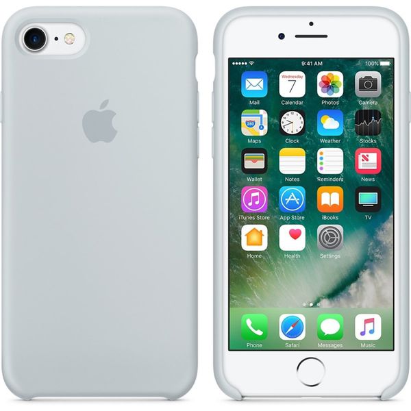 Apple Silikon-Case Mist Blue für das Apple iPhone SE (2022 / 2020) / 8 / 7