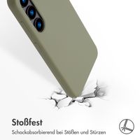 Accezz Liquid Silikoncase mit MagSafe Samsung Galaxy S23 - Cooper Green