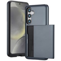 imoshion Backcover mit Kartenfach Samsung Galaxy S25 - Dunkelblau