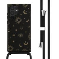 imoshion Silikonhülle design mit Band für das Samsung Galaxy S22 Ultra - Sky Black