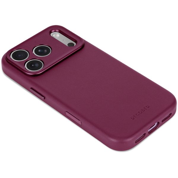 Decoded Leather Backcover MagSafe Apple iPhone 18 Pro / 17 Pro - Aubergine