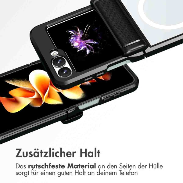 imoshion Rugged Back Cover mit MagSafe Samsung Galaxy Z Flip 6 - Schwarz