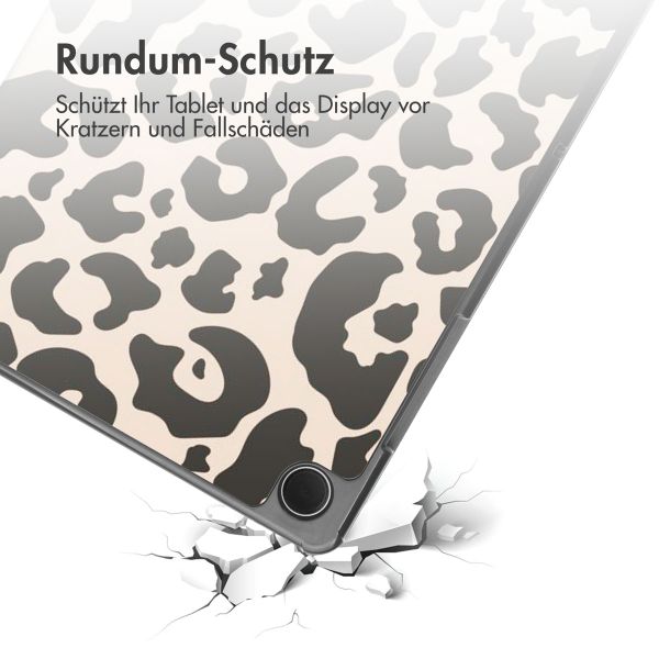 imoshion Design Trifold Klaphülle Samsung Galaxy Tab A11 Plus / A9 Plus - Leopard