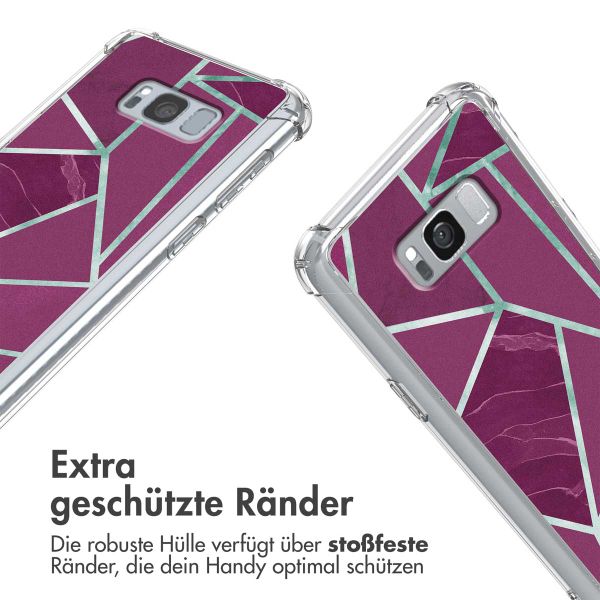 imoshion Design Hülle mit Band für das Samsung Galaxy S8 - Bordeaux Graphic