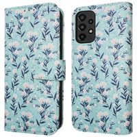 imoshion Design Klapphülle für das Samsung Galaxy A33 - Blue Flowers