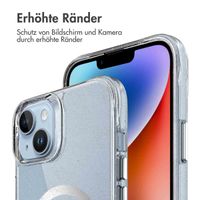 imoshion Klare Glitter Backcover mit MagSafe Apple iPhone 14 - Silber