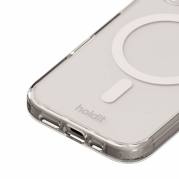 Holdit MagSafe Case für das iPhone 16 - Weiß / Transparent