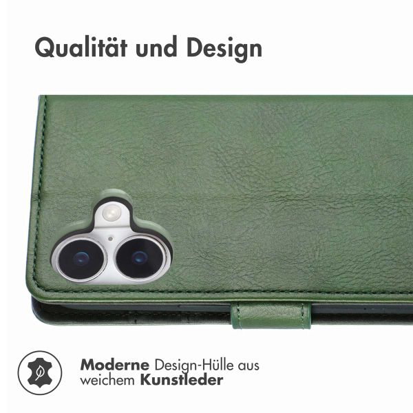 imoshion Luxuriöse Klapphülle Apple iPhone 16 - Grün