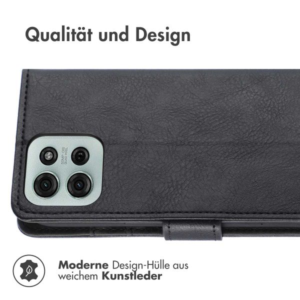 imoshion Luxuriöse Klapphülle Motorola Moto G75 5G - Schwarz