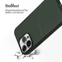 Accezz Premium Leather Card Slot Back Cover für das Apple iPhone 14 Pro Max - Grün