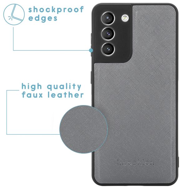 imoshion Luxuriöse Portemonnaie-Klapphülle Samsung Galaxy S21 - Grau