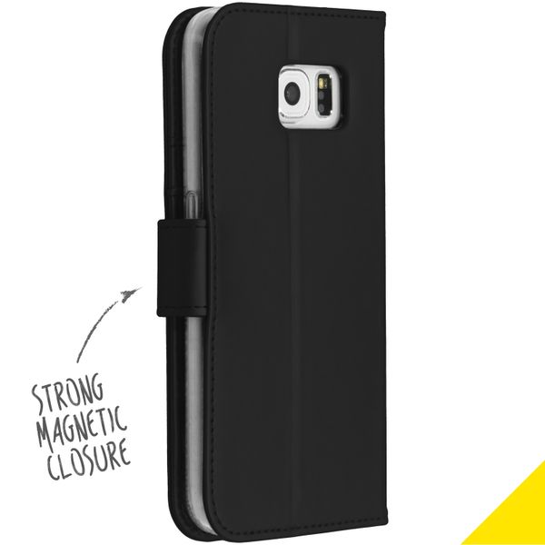 Accezz Wallet TPU Klapphülle Samsung Galaxy S6 - Schwarz