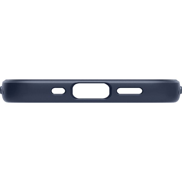Spigen Liquid Air™ Backcover Apple iPhone 12 (Pro) - Dunkelblau