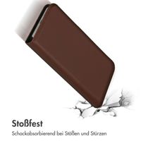 Accezz Premium Leather Slim Klapphülle für das Apple iPhone 14 Plus - Braun