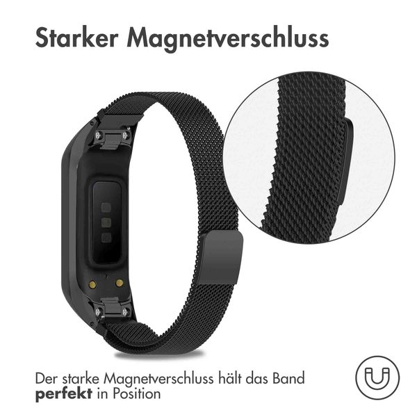 imoshion Magnetisches Milanaise Armband für das  Samsung Galaxy Fit 2 - Schwarz