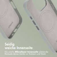 Accezz MagSafe Leather Backcover Apple iPhone 14 Pro - Light Grey