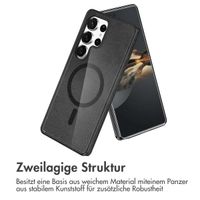 imoshion Sparkle Back Cover mit MagSafe für das Samsung Galaxy S24 Ultra - Glitzer Schwarz