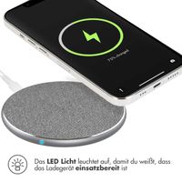 imoshion Kabelloses Schnellladegerät - 10 Watt – Stoffbezug - Grau