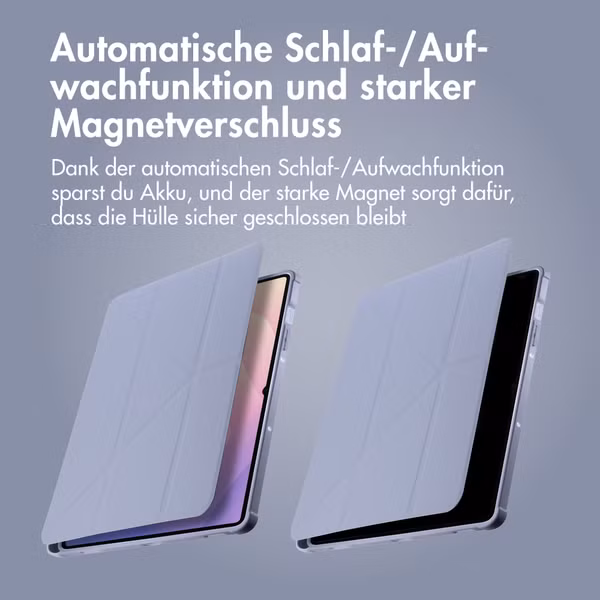 imoshion Origami Klapphülle Samsung Galaxy Tab S9 11.0 Zoll / S10 Lite / S10 FE / S9 FE 10.9 Zoll - Lavender