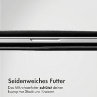 Accezz Leather Laptop Hülle Apple MacBook 16 Zoll - Laptop Sleeve - Schwarz
