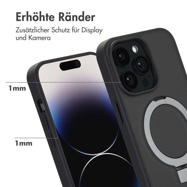 Accezz Ring Stand Backcover mit MagSafe iPhone 14 Pro Max - Schwarz