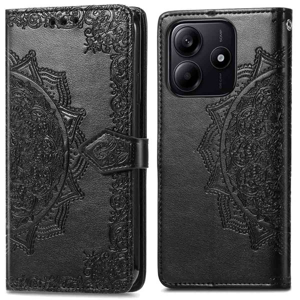 imoshion Mandala Klapphülle für das Xiaomi Redmi Note 14 5G - Schwarz