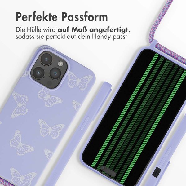 imoshion SilikonHülle design mit Band Apple iPhone 15 Pro Max - Butterfly