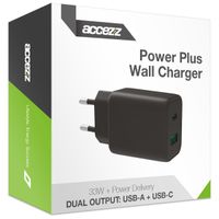 Accezz Power Plus Wall Charger - 33W - Schwarz