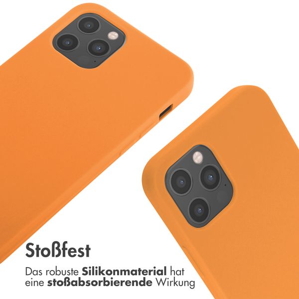 imoshion SilikonHülle mit Band Apple iPhone 12 (Pro) - Orange