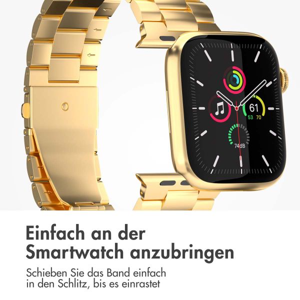 imoshion Edelstahlarmband für das Apple Watch Series 1 bis 9 / SE (38/40/41 mm) | Series 10 (42 mm) - Gold