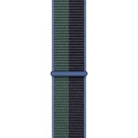 Apple Sport Loop Armband für Apple Watch Series 1 bis 10 / SE / Ultra (2) (44/45/46/49 mm) - Midnight/Eucalyptus