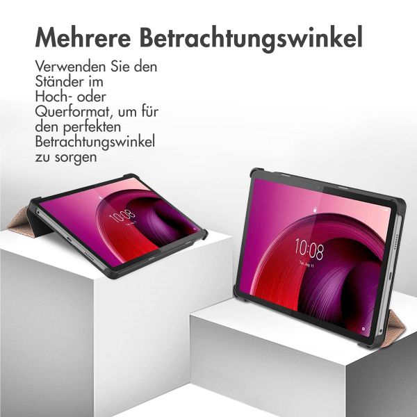 imoshion Trifold Klapphülle Lenovo Tab M10 5G - Rosé gold