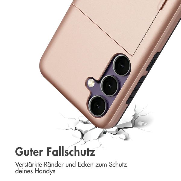 imoshion Backcover mit Kartenfach Samsung Galaxy S24 FE - Rosé gold