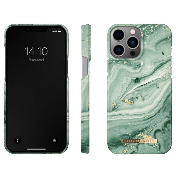 iDeal of Sweden Fashion Backcover für das iPhone 14 Pro Max - Mint Swirl Marble